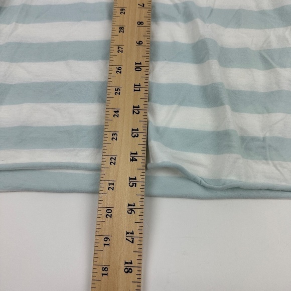 Pacsun Basics Crop Top Tshirt Womens Medium Blue White Striped - Picture 5 of 7